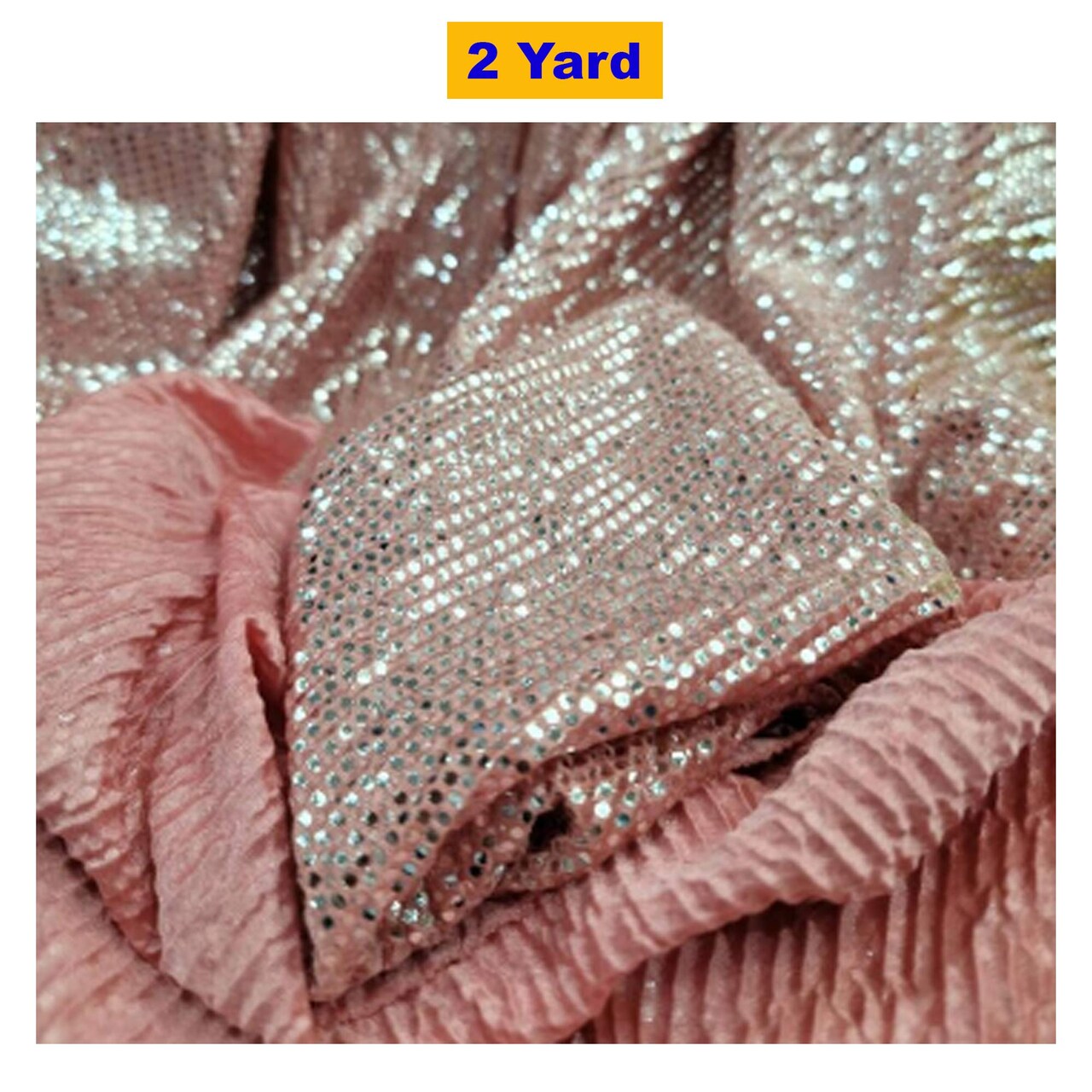 Coral Stretch Textured Silver Fabric Spandex Material for Gowns Fashion & Dresses